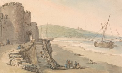 Caernarvon Castle, Entrance to a Tower by Thomas Rowlandson